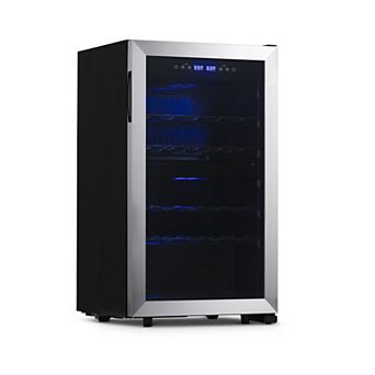 Newair 28 Bottle Wine Fridge Dual Zone, Stainless Steel