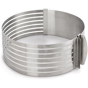 Stainless Steel Baking Multi 7-Layer Slicer Leveler Fits 9 to 12-Inch Cakes