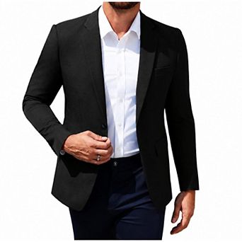 COOFANDY Mens Casual Blazer Sport Coat Lightweight Two Button Suit Jacket