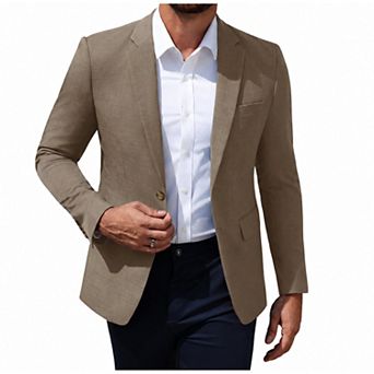 COOFANDY Mens Casual Blazer Sport Coat Lightweight Two Button Suit Jacket