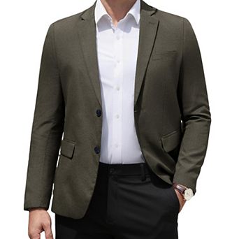 COOFANDY Mens Casual Blazer Sport Coat Lightweight Breathable Two Button Suit Jacket