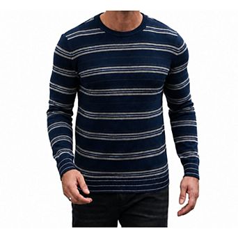 COOFANDY Mens Crew Neck Sweater Slim Fit Soft Knit Long Sleeve Pullover