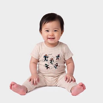 Ice Skating Penguins - Infant Jogger Pant Crew Set