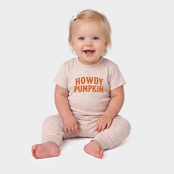 Howdy Pumpkin Western - Infant Jogger Pant Crew Set