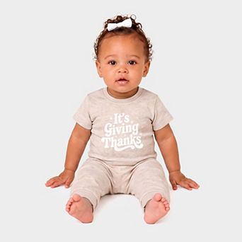 Its Giving Thanks - Infant Jogger Pant Crew Set