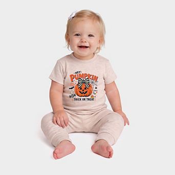 Hey Pumpkin Trick or Treat - Infant Jogger Pant Crew Set