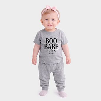Boo Babe Ghost - Infant Jogger Pant Crew Set