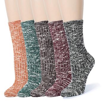 3-Pack Soft Breathable Warm Knit Boot Socks For Daily Wear