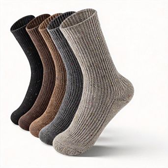 Womens 6 Pairs Winter Warm Thick Thermal Wool Blend Socks