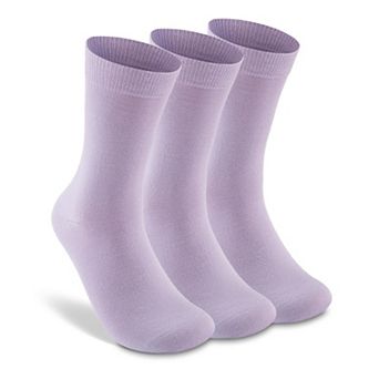 Womens 3 Pairs Merino Wool Crew Socks Breathable Warm Lightweight