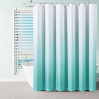 Shower Curtain Waffle Weave Fabric Water Repellent Machine Washable