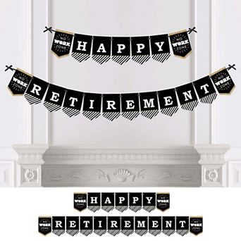 Big Dot Of Happiness Happy Retirement - Retirement Party Bunting Banner - Party Decorations