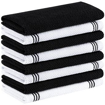 Kitchen Towels Absorbent Terry Hanging Loop