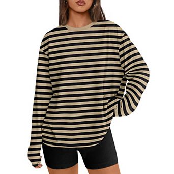 Womens Oversized Long Sleeve Shirts Fall Tops