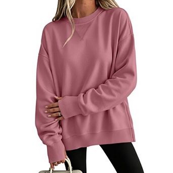 Women's Oversized Fleece Thumb Hole Pullover
