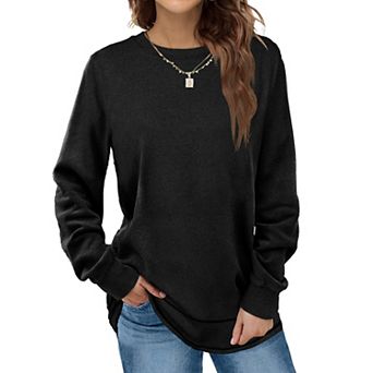 Women Crewneck Long Sleeve Fall Tunic Tops Winter Fashion Casual