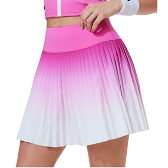 Women Pleated Tennis Skirt Shorts High Waist Golf Skort Pocket
