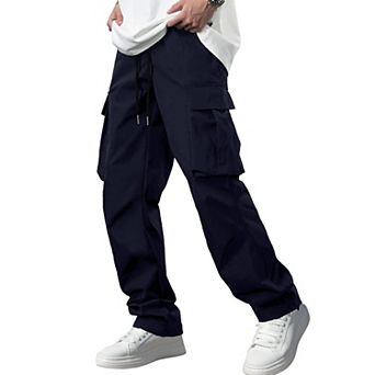 Men's Cargo Joggers Hiking Stretch Pants Multi Pockets