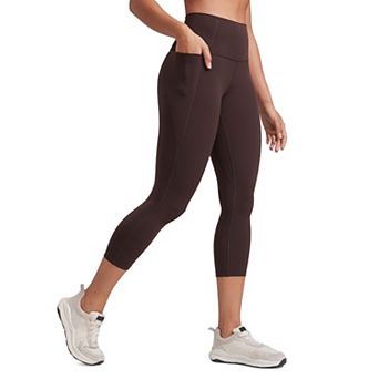 21" Capris Pockets Soft Workout High Waisted Women