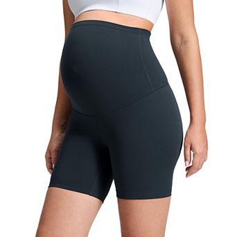 Maternity Biker Shorts 6" Super High Rise U-Shaped Belly