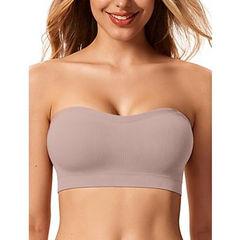 Strapless Push Up Bandeau Wireless Padded Bra