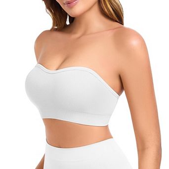 Women Strapless Wireless Padded Bandeau Bra Tube Top