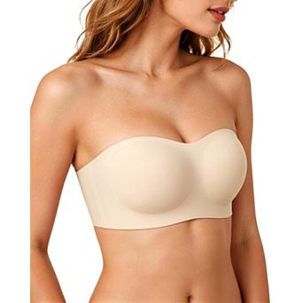 Strapless Push Up Bra Wireless Bandeau No Slip