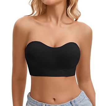 Strapless Wireless Padded Bandeau Bra Tube Top