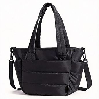 10L Women Lunch Tote Quilted Puffy Lightweight Work Travel Camping Outdoor