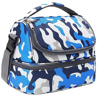 Camping Outdoor Picnics Double Decker Insulated Lunch Bag Tote