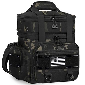 15L Lunch Box Men Double Deck Heavy Duty Cooler Bag Camping Outdoor Picnics