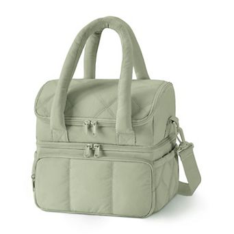 11.8L Camping Outdoor Picnics Lunch Bag Women Double Deck Box