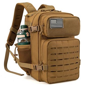 25L Outdoor Camping Molle Daypack Hiking Rucksack Bottle Holder