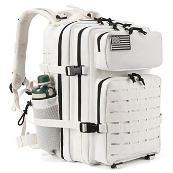 45L Outdoor Camping Molle Daypack Hiking Rucksack Bottle Holder