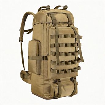 70L/100L Camping Hiking Backpack Rain Cover Waterproof Molle Rucksack Climbing Trekking