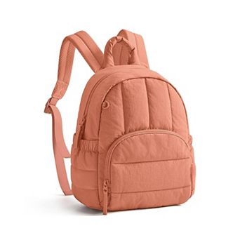 Outdoor Camping Women Puffer Quilted Daypack Water-resistant