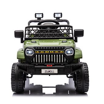 12V Kids Ride-On Truck w/ Remote, Suspension, Lights & Music