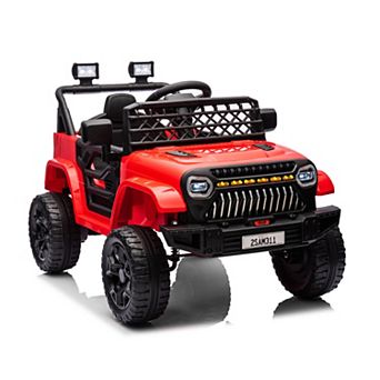 12V Kids Ride-On Truck w/ Remote, Suspension, Lights & Music