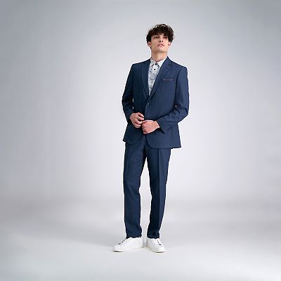 haggar blue dress pants Haggar Mens Comfort Performance Stretch Dress Pants, Blue, 42x34