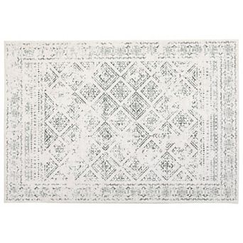 Machine Washable Area Rug Boho Rug Vintage Floral Printed Rugs Foldable Carpet for Living Room