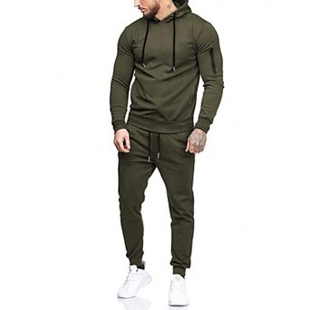 COOFANDY Men's Tracksuit 2 pc Hooded Athletic Sweatsuits Casual Running Jogging Sport Suit Sets