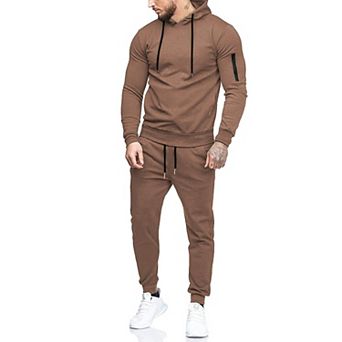 COOFANDY Men's Tracksuit 2 pc Hooded Athletic Sweatsuits Casual Running Jogging Sport Suit Sets
