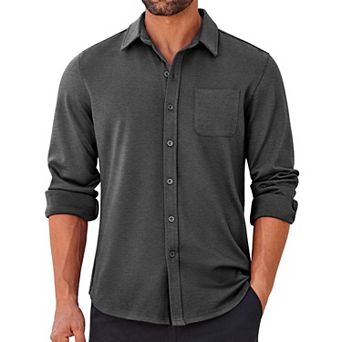 COOFANDY Men's Long Sleeve Wrinkle Free Dress Shirts Stretch Button Up Shirts with Pocket