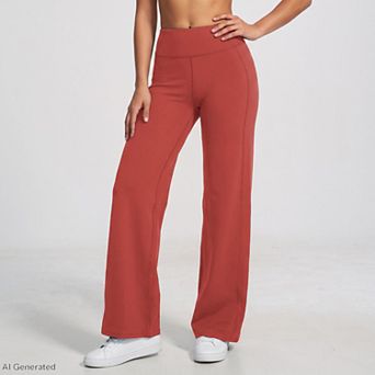 Women's High Waist Wide Leg Yoga Pants Stretch Workout Pants