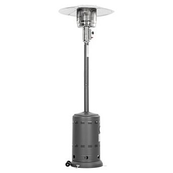 Powder-Coated Propane Gas Outdoor Heater with Wheels, ETL Certified