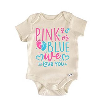 Pink Or Blue We Love You Newborn Baby Onesie®