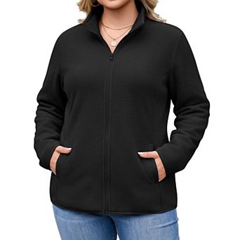 Zeagoo Plus Size Womens Coats and Jackets Lightweight Fall Fleece Jacket