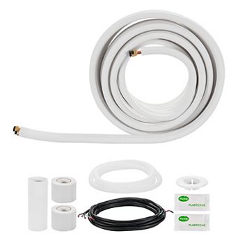 VEVOR 25ft Mini Split Line Set, 3/8” & 5/8” OD AC Copper Tubing Pipe,3/8 PE Thickened Insulated Coil