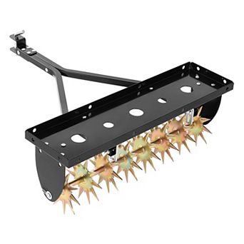 VEVOR Tow Behind Plug Aerator, 32 in Lawn Spike Aerator with Universal Hitch