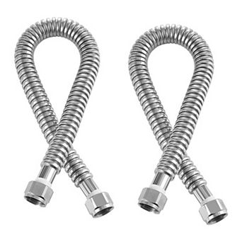 VEVOR Water Heater Kit, 24 Inch Length Water Heater Flex Connector, with 3/4" FIP x 3/4" FIP Inlet